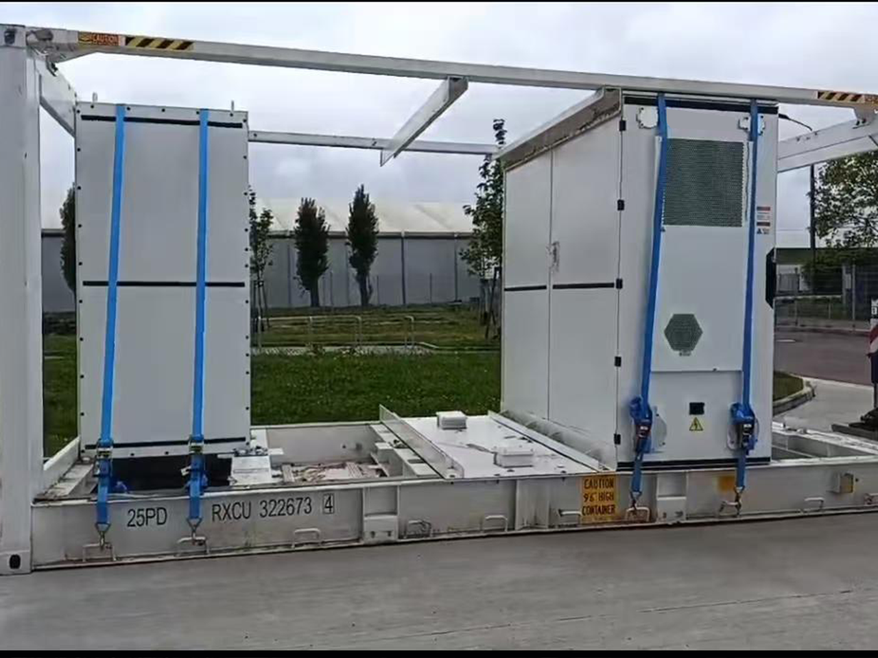 Energy Storage Cabinet Lifting, Unloading & Yard Storage — Germany