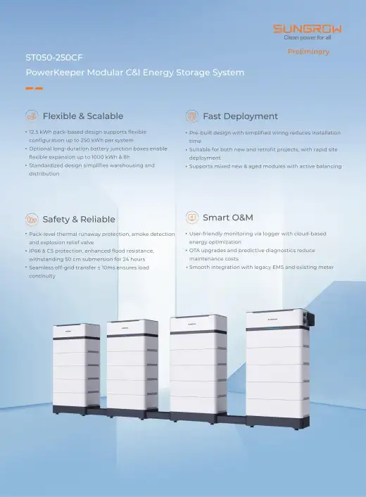 Sungrow PowerKeeper Modular C&I Energy Storage System ST050-250CF