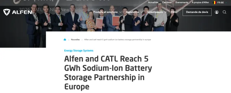 #CATL Partners with Alfen to Accelerate Sodium-Ion #EnergyStorage Deployment in Europe Rec