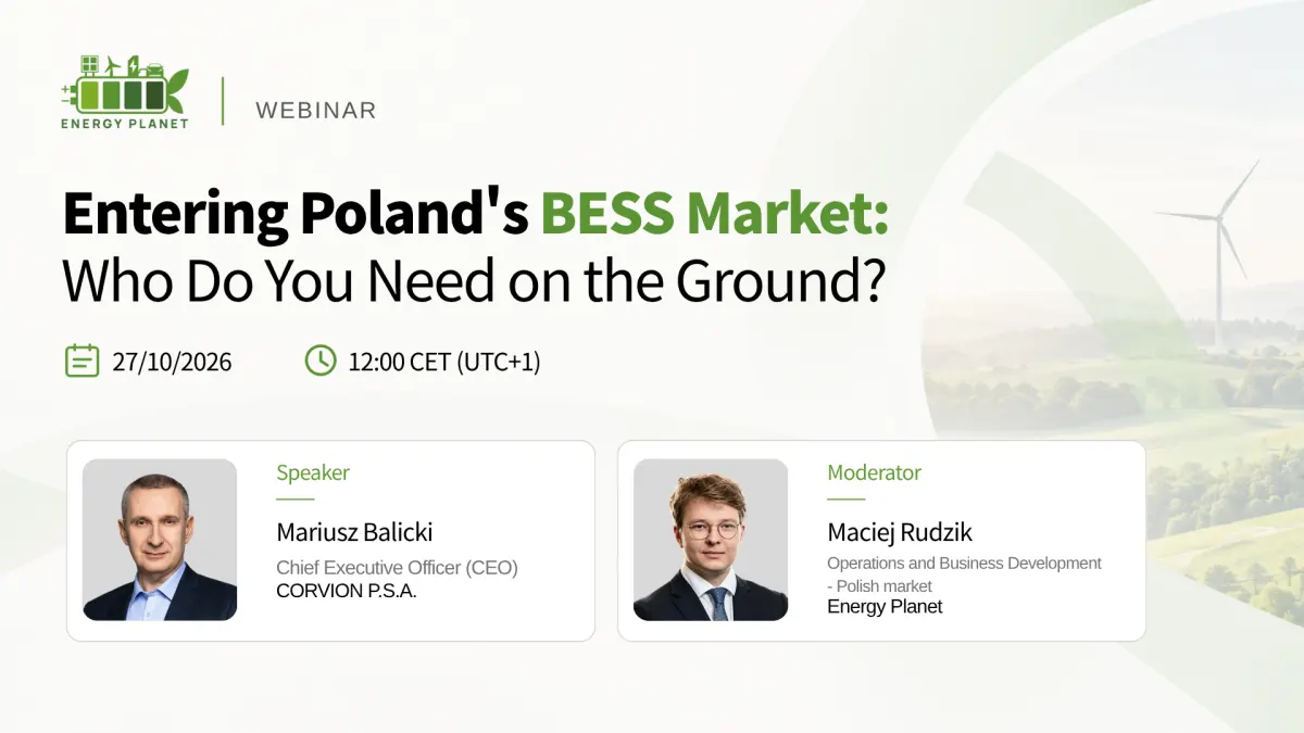 Entering Poland’s BESS Market: Who Do You Need on the Ground?